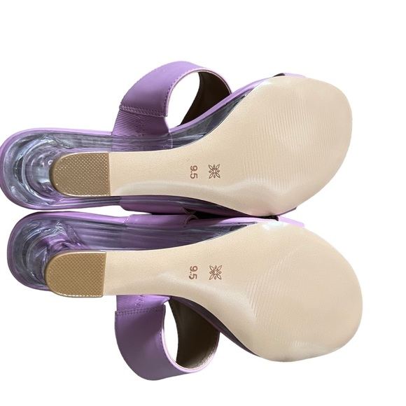 BCBG Walina Lucite Wedge Sandal in Pink Orchid New in Box Size 9.5 - Picture 13 of 13